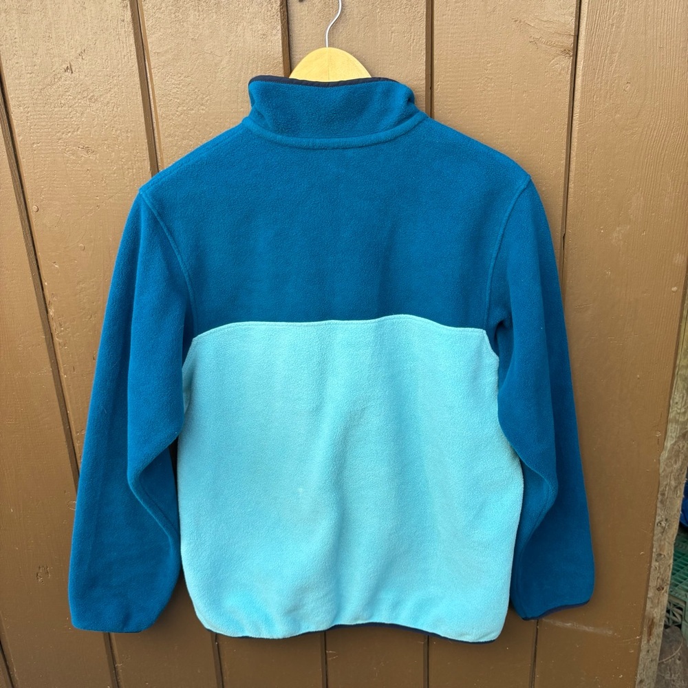 Patagonia Synchilla Snap T  Two Blue Tone Pullover Fleece Jacket Size Large - Picture 6 of 9